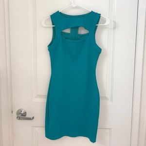 ASOS teal bodycon dress